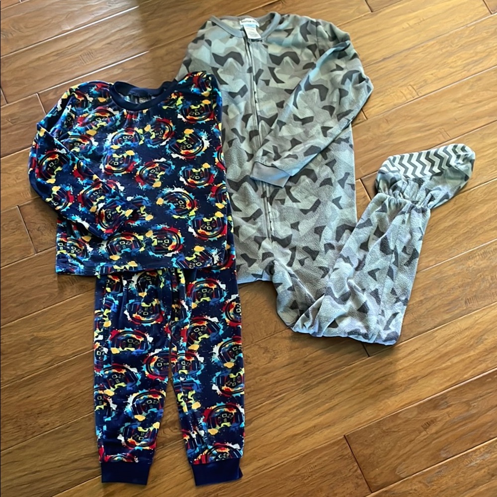 Kids Pajamas Set - Multicolor and Gray